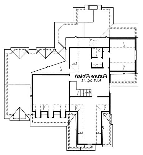 Attic image of Essex House Plan